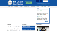 Desktop Screenshot of holykingscollege.com